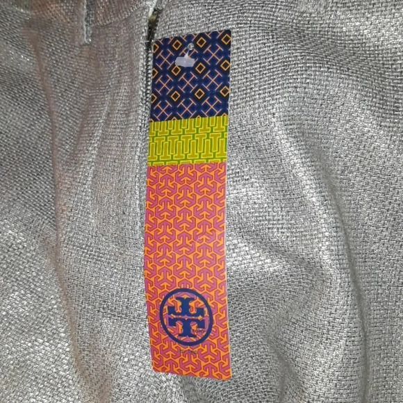 NEW Tory Burch Gold Basketweave Pant 2 - Picture 6 of 8